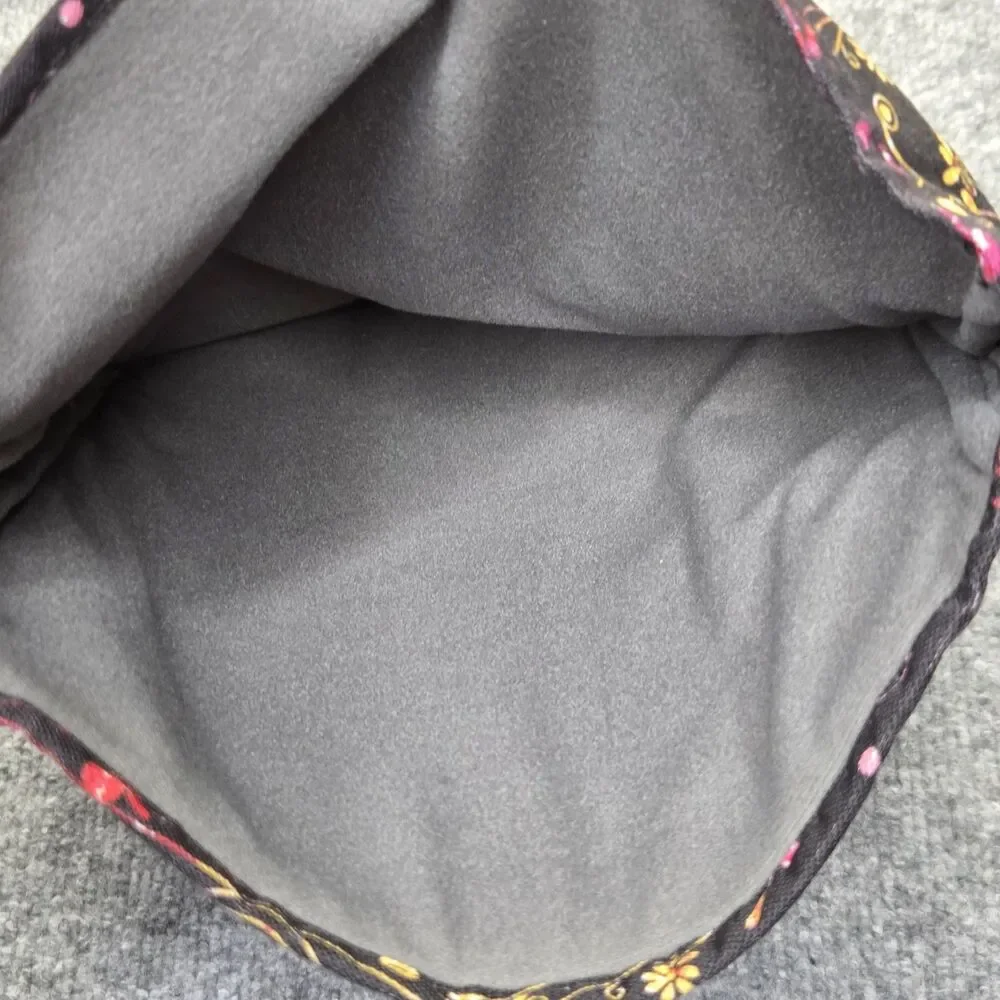 JanSport 15 in Laptop Sleeve Case Black Floral Padded Protective Lining Pink
